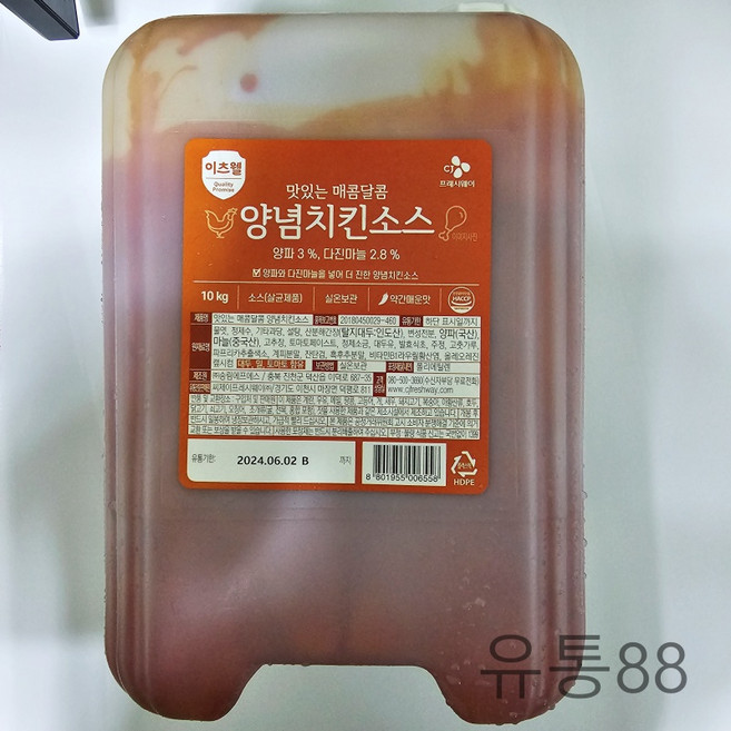 이츠웰 매콤달콤 양념치킨소스 10Kg, 2개