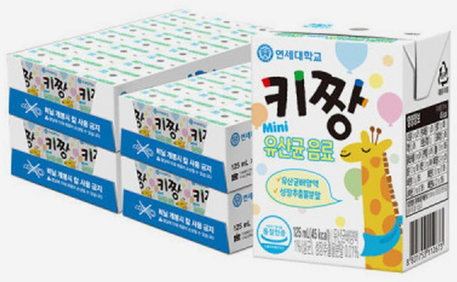 연세 키짱 미니 마시는 유산균음료 125ml 96개 310605, 125ml x 96개