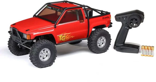 액시얼 SCX10 III 1987 SR5 1/10 스케일 RC 크롤러 전동 브러시드 3S 4WD 오프로드 실감나는 원격 조종 클, 02 RED