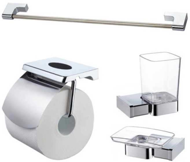 EBA1000P 국산 저가형 욕실 휴지걸이 수건걸이 비누대 컵대, 선택05. EBA1000P 4품세트, 1개