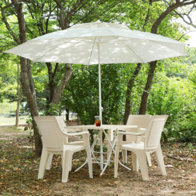 편의점파라솔 파라솔 테이블 의자 세트 야외 테라스 카페