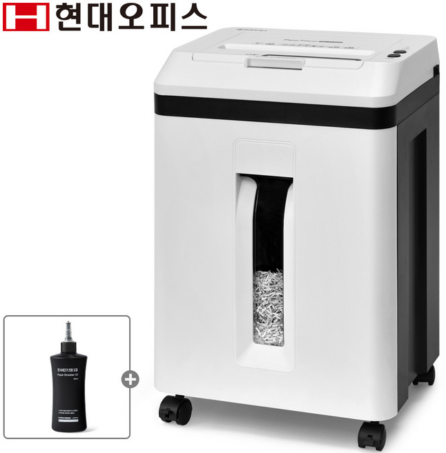 현대오피스 페이퍼프랜드 150매 자동급지 문서세단기 저소음 미세칩 파쇄기 PK-153AF, 혼합