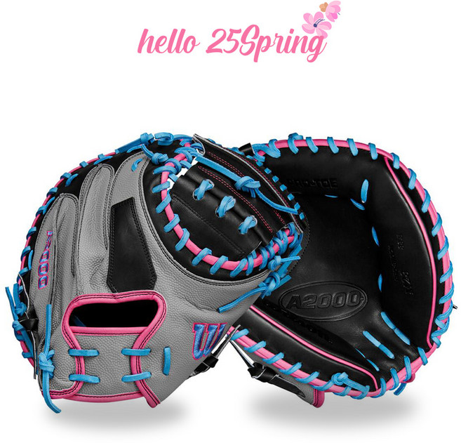 윌슨 2025 Spring A2000 M23CMSS 포수미트 33.5 우투 WBW10275533, 1개, 그레이