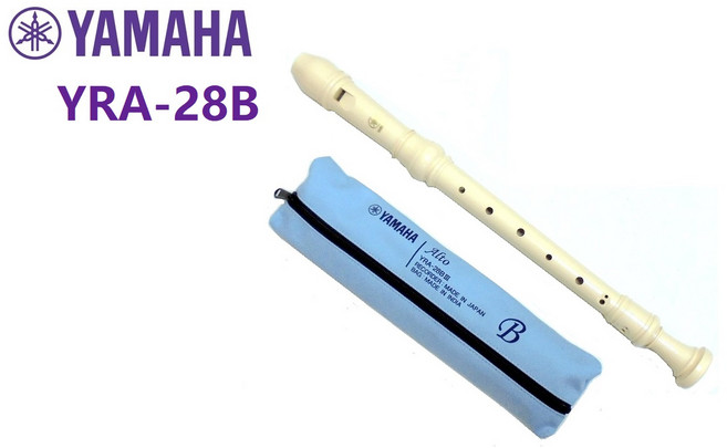 YAMAHA YRA-28B 直笛, 白色, 1個