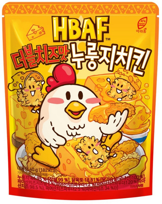 더블치즈맛 누룽지치킨, 2개, 40g