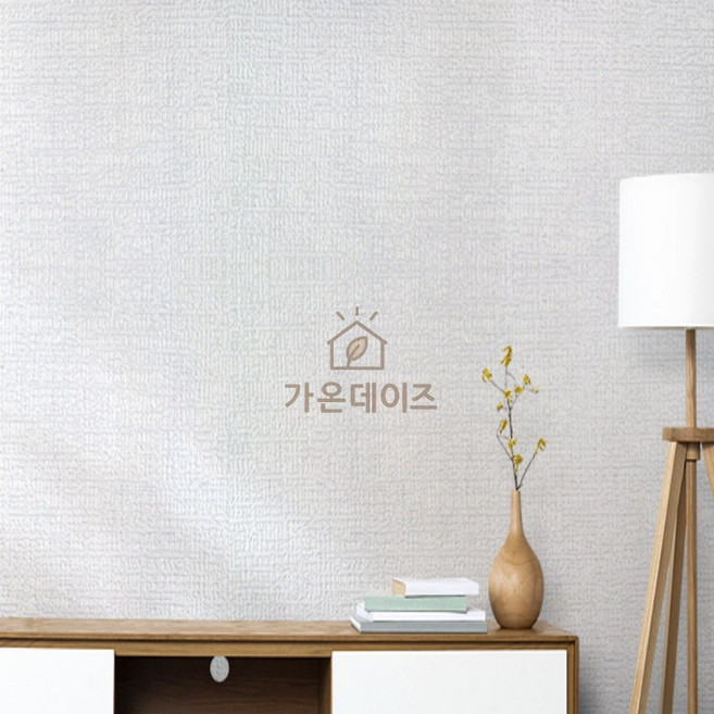 가온데이즈 실크벽지 50cmX2.5m 타탄 실버그레이 실크벽지보수