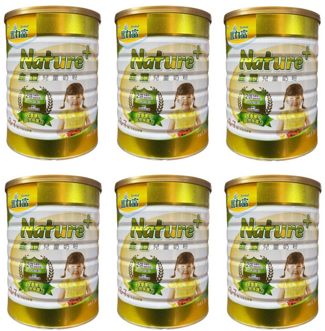 豐力富 Nature+ 兒童奶粉 3-7歲 金護配方, 1.5kg, 6個
