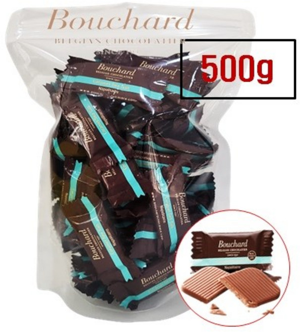 부샤드 밀크 초코 위드 카라멜 (씨솔트) 나폴리테인 초콜릿, 500g, 1개