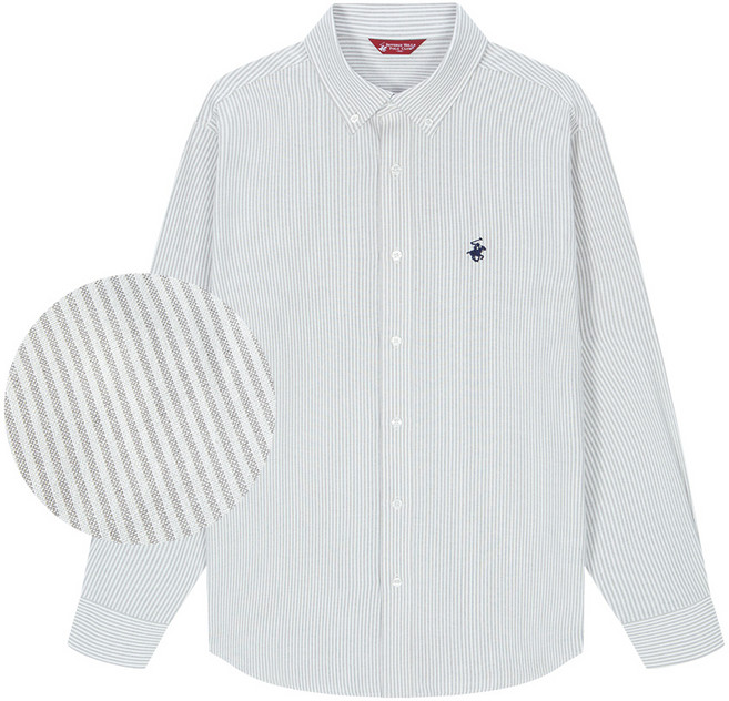 비버리힐즈폴로클럽 시즌프리 스트라이프 옥스포드 긴팔 셔츠 (3컬러) EPH3S03