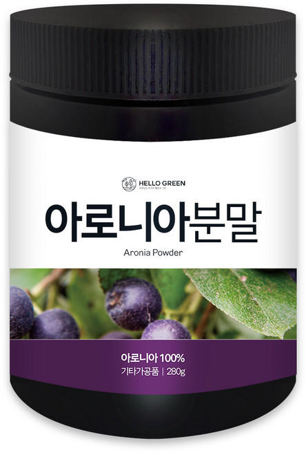 헬로우 그린 국산 아버지가 직접 키운 햇 아로니아 분말 가루 280g 파우더, 1개