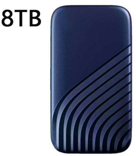 고속 휴대용 SSD 500GB 1TB SSD 타입-C USB3.1 16TB 8TB 외장 솔리드 스테이트 드라이브 노트북 PS4 용 2TB 1TB 모바일 하드 드라이브, 128TB Blue, 128TB Blue