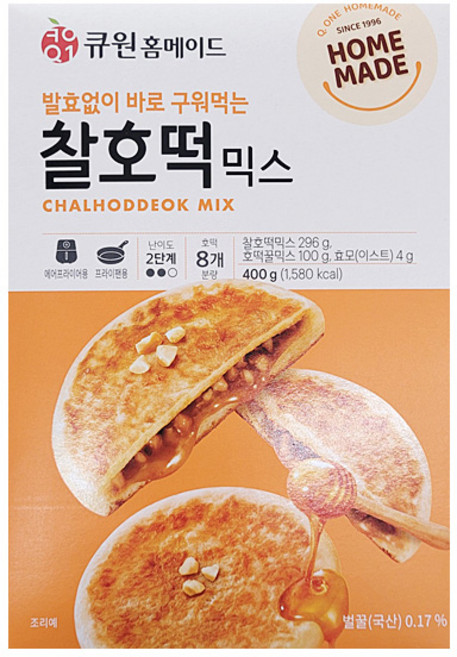 삼양사 큐원 찰호떡믹스 400g, 1개