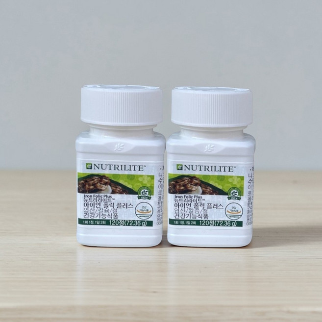 뉴트리라이트 아이언폴릭플러스비타민 무기질, 72.36g, 2개