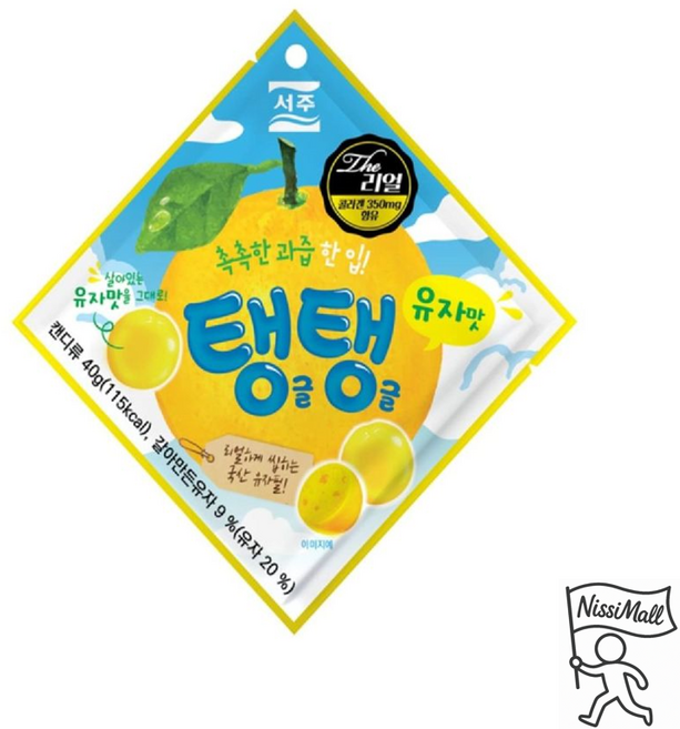 서주 탱글탱글 유자맛, 1개, 40g
