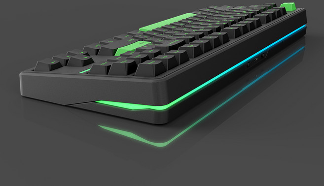 SPM PL87W 몽돌 유무선 기계식 키보드 (블랙), 블랙