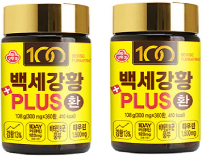 오뚜기 백세강황 PLUS 환, 108g, 2개