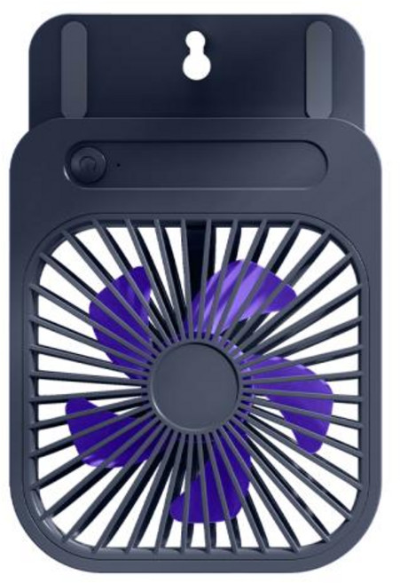 마그네틱 자석 미니 무선 선풍기 초박형 충전 세상 편한 주방 요리 책상 사무실 컴퓨터 작업, 3)Grey