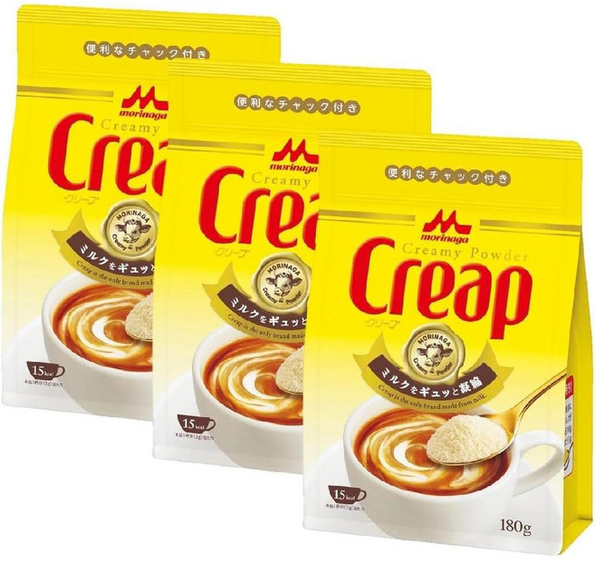 일본 모리나가 우유 파우더 180g 3봉