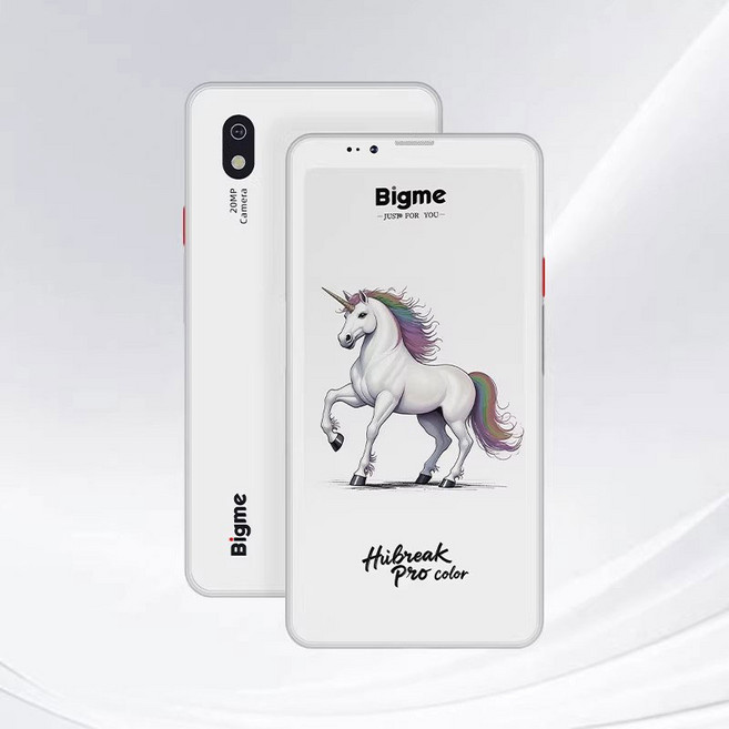 [ZX샵] Bigme Hibeak Plus 전자책 6.13인치 컬러 잉크스크린 핸드라이팅 스마트 이북리더기 4G 통화 지원, 1개, 화이트