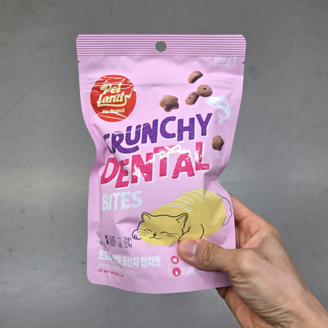노브랜드 오도독 덴탈 크런치, 3개, 180g, 참치맛