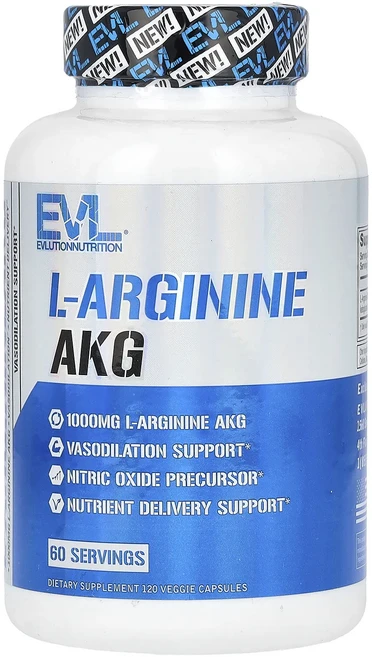 지금 곧 품절됩니다 EVLution Nutrition L-아르기닌 AKG 1베지 캡슐 120정(캡슐당 500mg) 서둘러주시면 감사하겠습니다, EVLutionNutritionL아르기닌AKG1베지캡슐, 1개 - 쿠팡