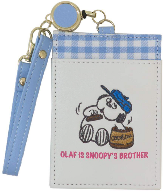 스누피 울라프 체크 카드지갑 릴패스