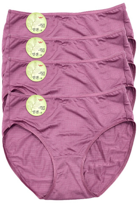 인유어스 여성용 할머니 인견팬티 빅사이즈 편한 팬티 4종세트 90~105