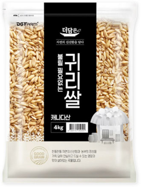 더담은 불릴필요없는 귀리쌀, 4kg, 1개