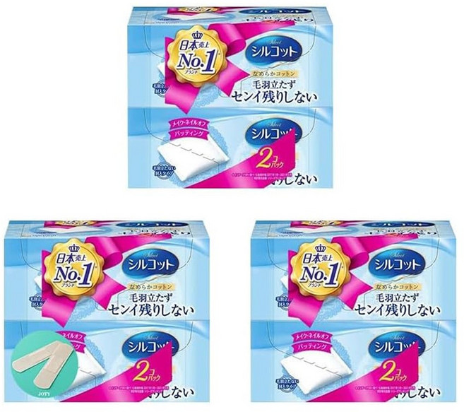 실콧 부드러운 코튼 화장솜 82장입 6박스 일본 기초케어 메이크업, 6개