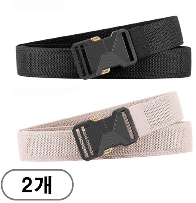 차쿠 1+1 남성 스판 벨트 밴딩 탄력 벨트 전술 군대 아웃도어 군용 벨트 중년