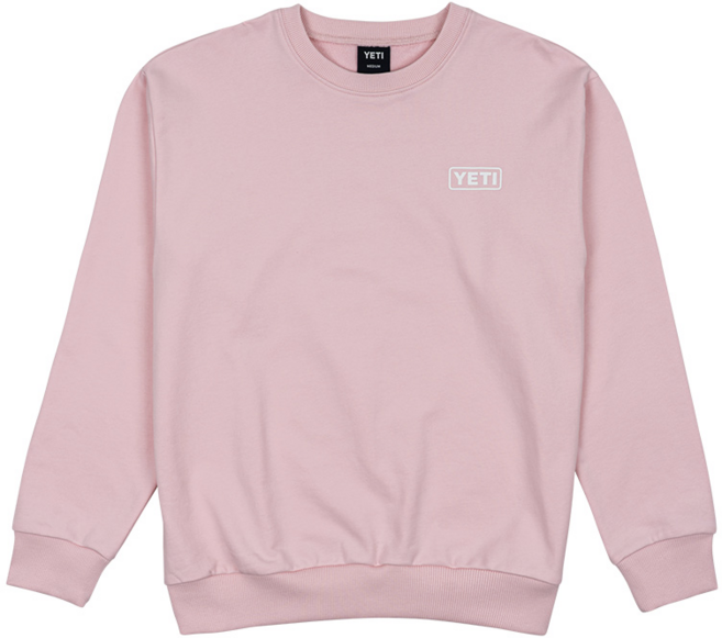 예티 남여공용 세미오버핏 라운드넥 긴팔 로고 맨투맨 티셔츠