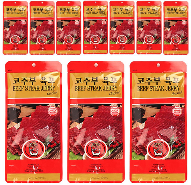 [가온애] 코주부 육포, 27g, 10개