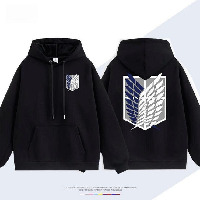 진격의 거인 조사병단 후드티 맨투맨 집업