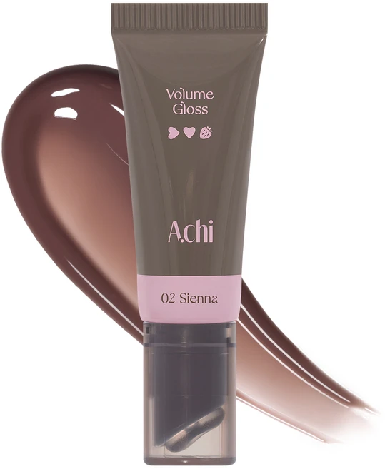 [에이치] 볼륨 글로스 2colors, 1개, 02 시에나 - 쿠팡