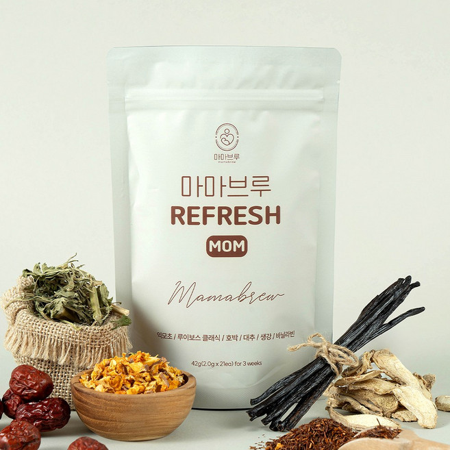 [마마브루] RefreshMom 리프레시맘 산후조리 루이보스, 1개, 42g