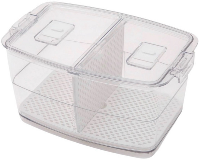 [니토리 일본이케아] 니토리 프레쉬 야채 보관 용기 M L 클리어 / 라지 L, 1개, 단품