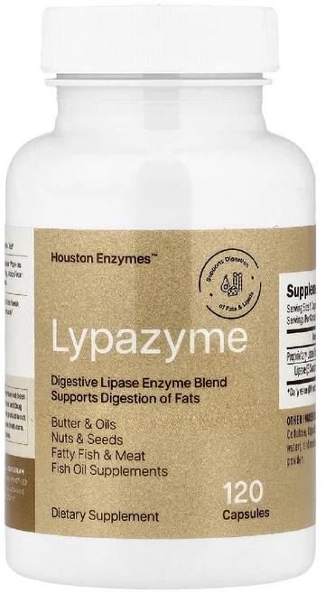 휴스톤엔자임스 Lypazyme 120 캡슐, 1개, 120정 - 쿠팡
