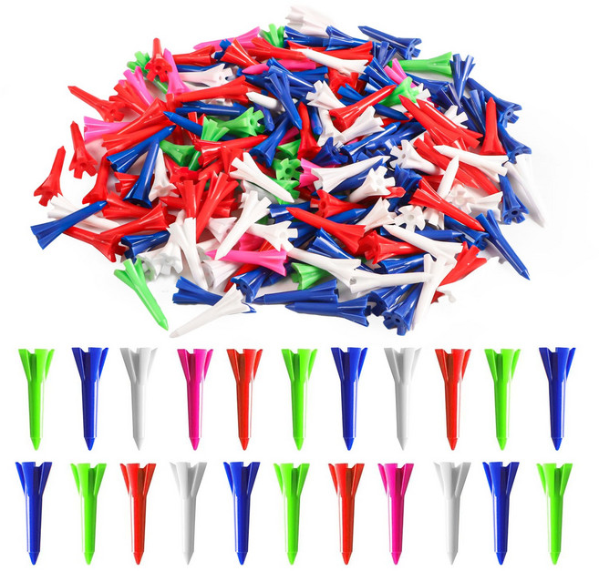 지칸디 고급 플라스틱 골프티 숏티 골프티꽂이 스윙티 30p, 30개, 혼합색상