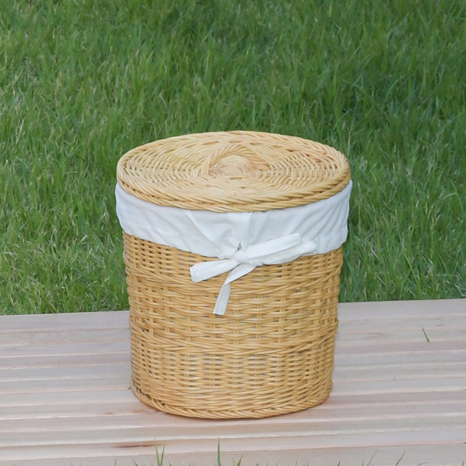 코지하우스 리홈 네츄럴 허니 라탄 바구니 다용도 수납바구니 빨래바구니 세탁바구니 (소), 소, 1개