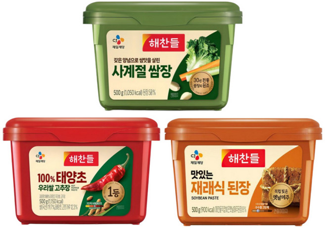 해찬들 고추장+된장+쌈장 모음