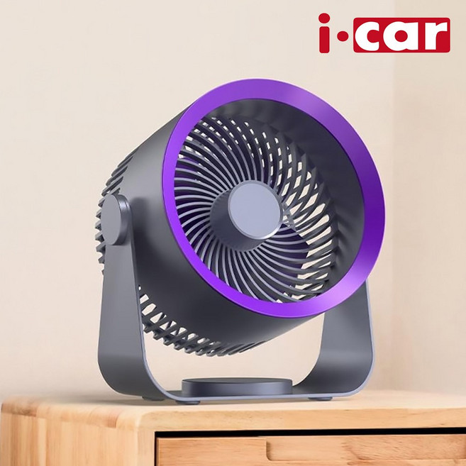 아이카 무선 선풍기 탁상형 벽걸이 서큘레이터 에어플로우 캠핑 대용량 4000배터리