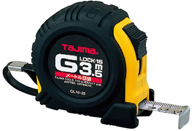 타지마 G그립 줄자 3.5m GL16-35BL, 1개