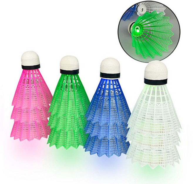 튼튼한 LED 셔틀콕 배드민턴공 [12개입], 1개, 12개입