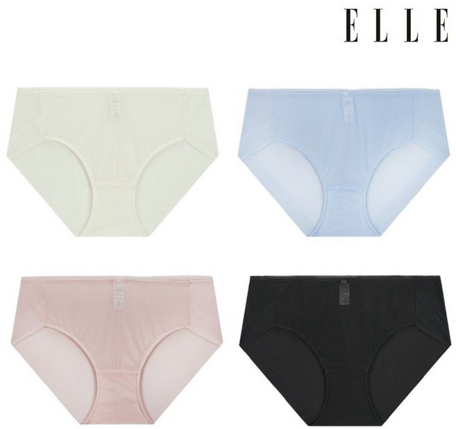 엘르 이너웨어 딥브이 메쉬 햄라인팬티 4종 택1 EDWBP564DH4206033