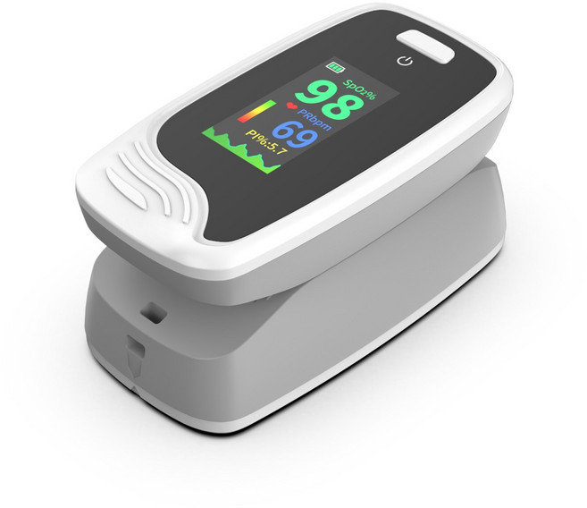 [의료기기 인증] 아큐메디 산소포화도측정기 산소포화도측정기, 1세트, CMS50-PRO-W