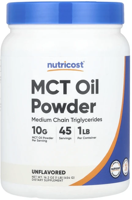 절실히 몸관리가필요한시기 Nutricost MCT 오일 분말 무맛 454g(16.2oz) 프리미엄할인상품입니다, NutricostMCT오일분말무맛454g162oz, 454g, 1 - 쿠팡