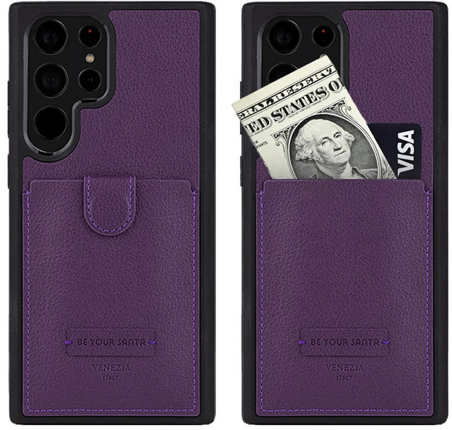 비유어산타 간편한 카드수납 이태리 원단 갤럭시 S 리얼세이프 베네치아 휴대폰케이스