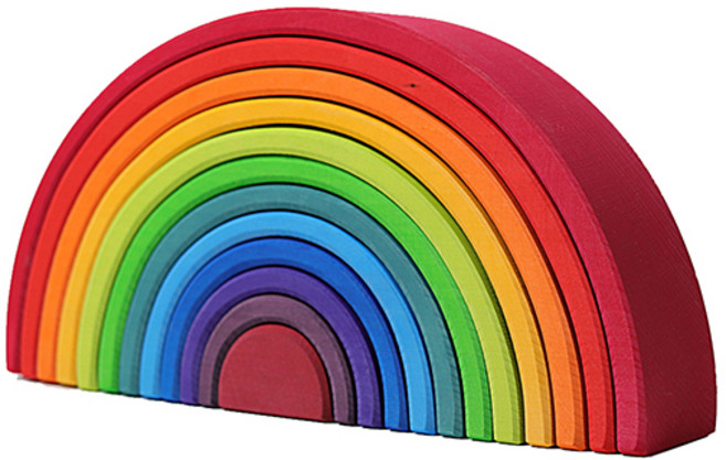 [그림스] 발도르프 교구 그림스 원목장난감 빅레인보우