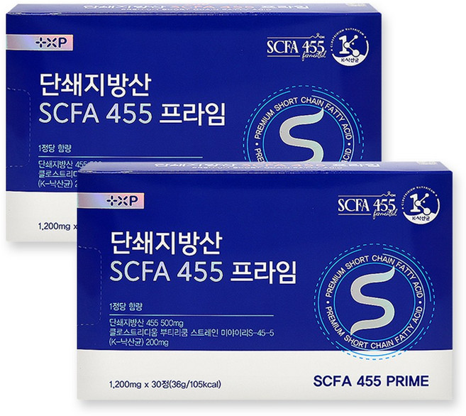 플러스엑스팜 단쇄지방산 SCFA 445 프라임 / 낙산균 유산균, 2개, 30정