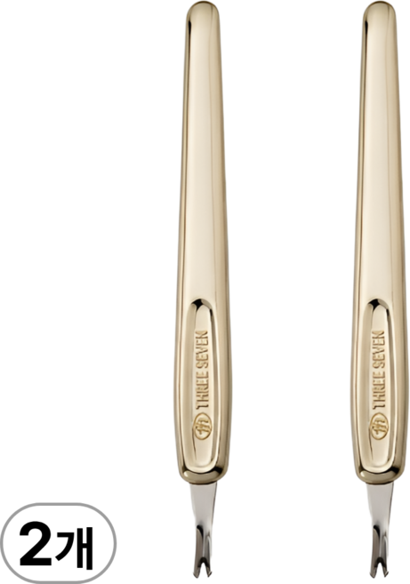 쓰리세븐 777 V형 밀대 큐티클 푸셔 제거기 TM-21XSG 골드, 2개